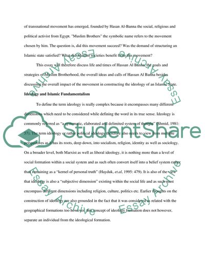 Hassan Al Banna and Muslim Brotherhood