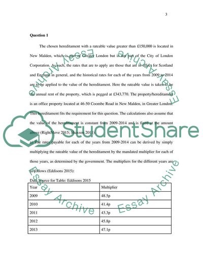 Local Taxation in the United Kingdom