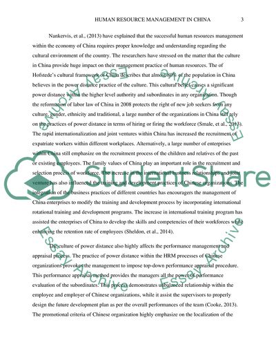 Human Resources Management in China