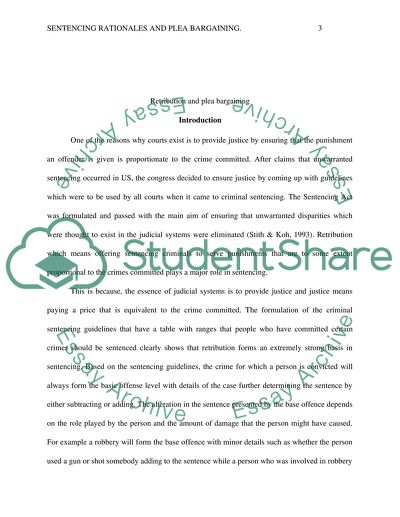 Sentencing Rationales and Plea Bargaining