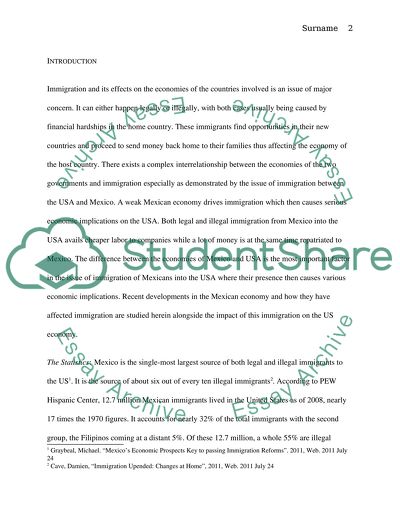Immigration: Impacts on the United States and Mexican Economies