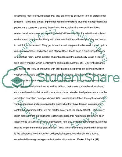 The Advantages of Including Clinical Simulation in Nursing Education