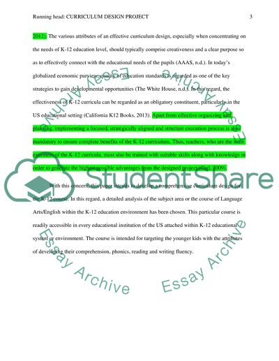 Selection, Development and Implementation of an Effective Curriculum