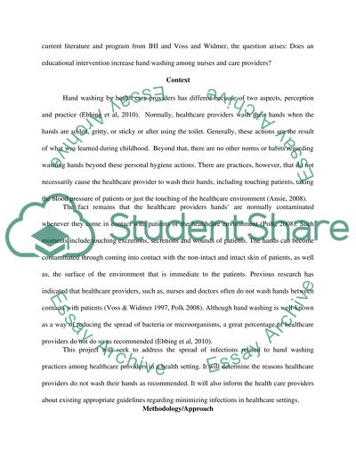 Does Educational Intervention Decrease Hospital Acquired Infections