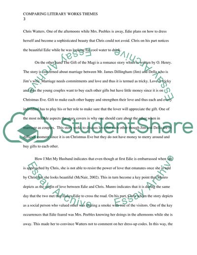 The Analysis of the How I Met My Husband and The Gift of the Magi