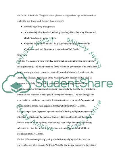 Policy Changes in School-Age Education