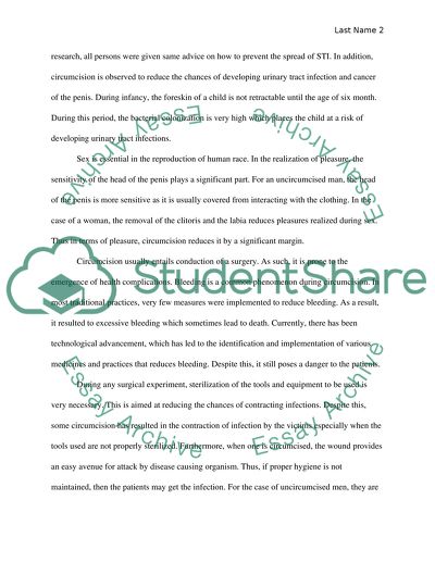 Are Circumcisions Necessary