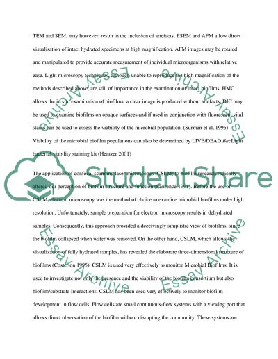 Microbial Biofilms Issues