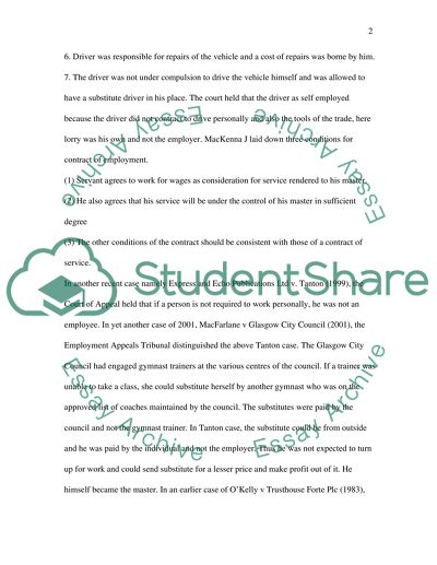 Contract of Service or Contract of Employment
