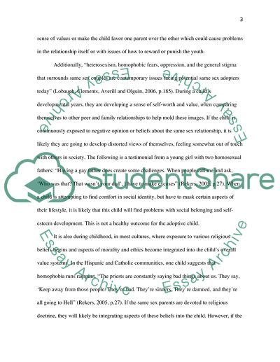 Should Same-Sex Couples Be Allowed to Adopt