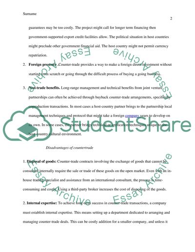 Advantages of Countertrade for Companies