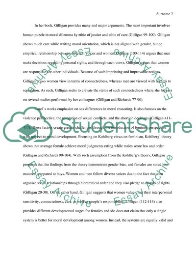 Carol Gilligan and Difference Feminism