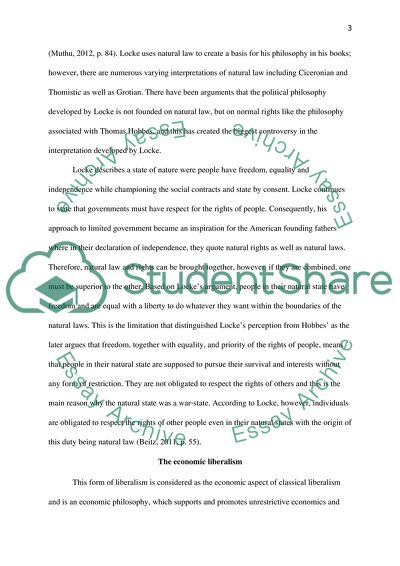 Core Elements of Liberal World-View