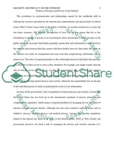 Security and privacy on the Internet