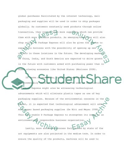 Technological Changes