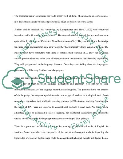 Technological Tools in Foreign Language Education