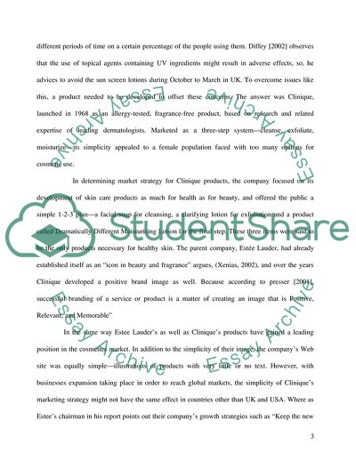 A Comparison of Clinique Marketing Strategy