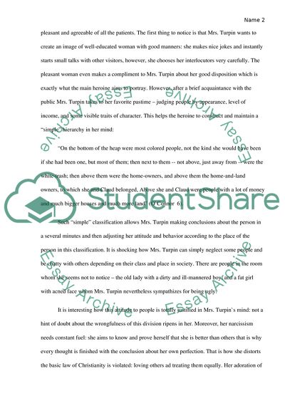 The Difference Between Religiousness and Faith in Flannery O`Connor`s Revelation