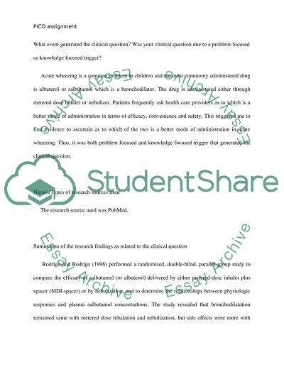 Meter Dose Inhaler verses Nebulizer Treatment