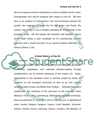 Turkey and the European Union