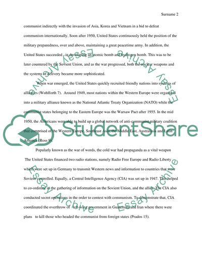 The Cold War: Cause and effect