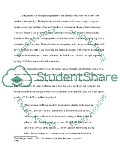 Patents and Trademark Law