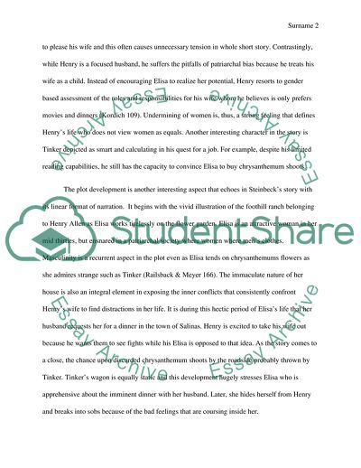 The Chrysanthemums by John Steinbeck