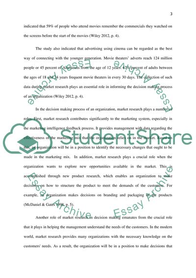 The Role of Market Research in the Decision-Making Process of an Organization