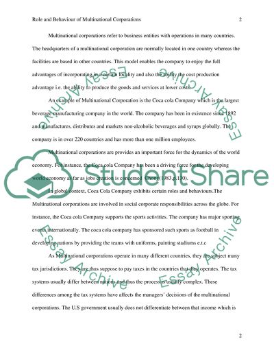 Multinational Corporations