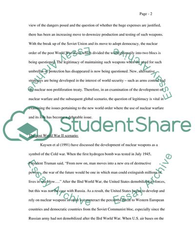 Legitimacy and the International Nuclear Order