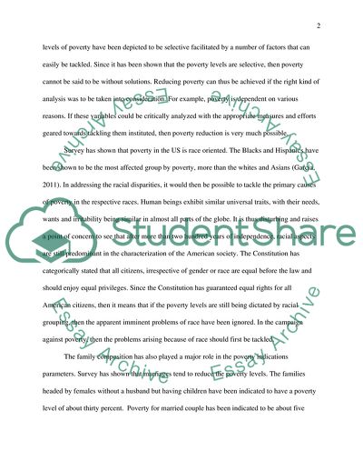 Reducing Poverty in the USA