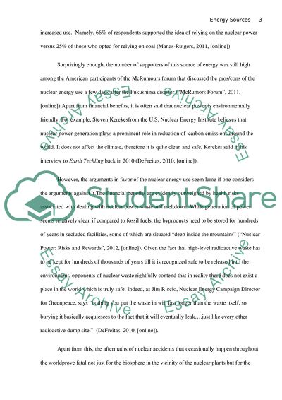 Nuclear Energy Sources