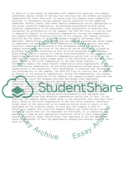 Compensation Plan Outline