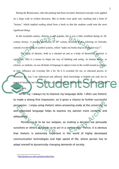 The Importance of Learning Rhetoric