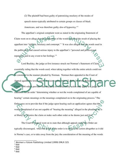 Norman v Future Publishing Limited