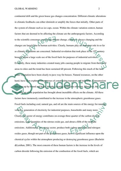 Climate Change Effects on Vegetation Distribution