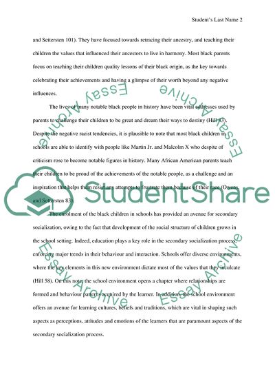 The family and racial socialization