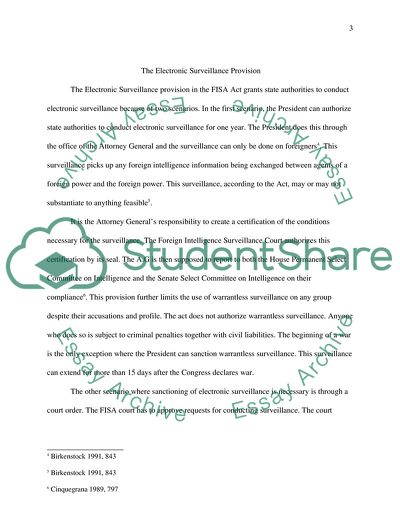 Foreign Intelligence Surveillance Act