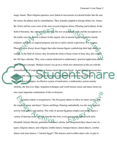 Ancient Egyptian Dance Culture