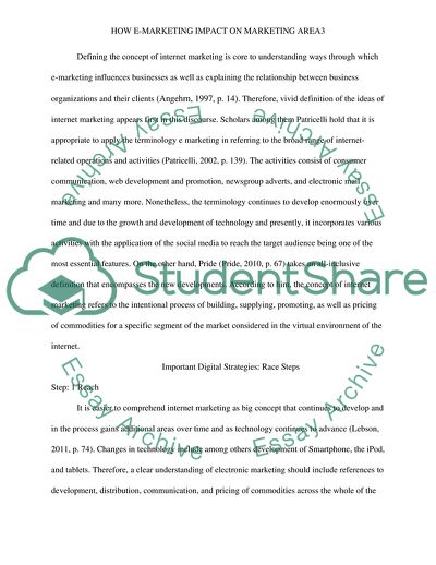 How E-Marketing Impact on Marketing Area