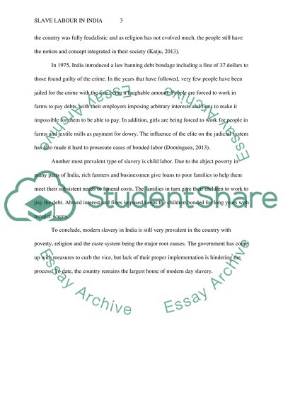 Slave Labor In India