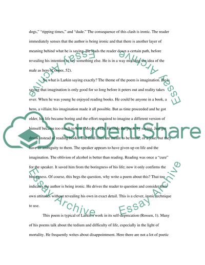 Reading Habits of Philip Larkin