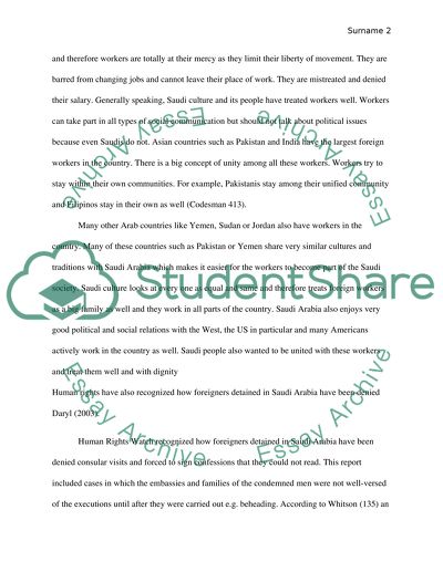 Foreign Workers: Saudi Arabia