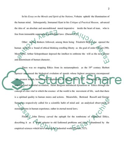 PHILOSOPHY: ETHICAL ISSUES