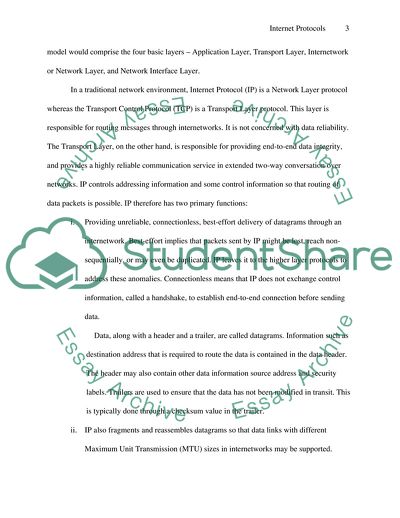 Comparing Mobile IP, TCP/IP and IPv6