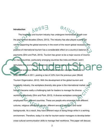 Managing a Diverse Workforce in Tourism and Hospitality Industry