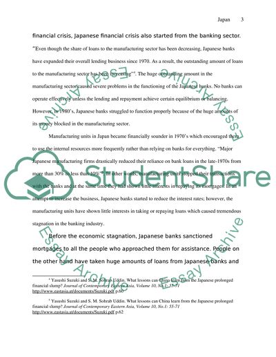 Japans Financial Crisis and Economic Stagnation