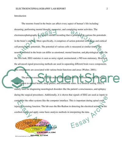 Electroencephalography Lab Report