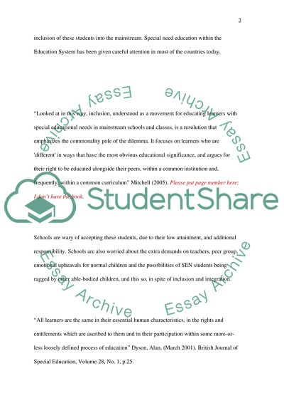 Children with Emotional and Behavioural Disorders