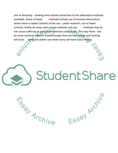 Animal Testing: For and Against